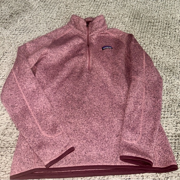 Patagonia Sweaters - Patagonia 1/4 zip better sweater L pink like new condition